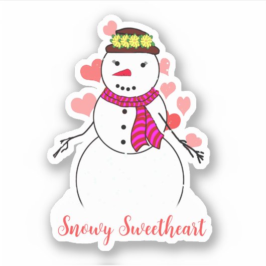 Sweet Little Snow Girl シール (正面)