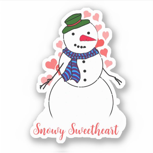 Sweet Little Snowman シール (正面)
