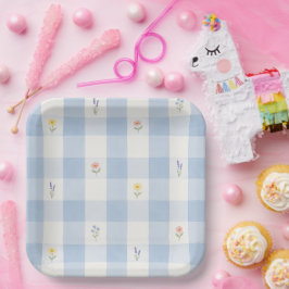 Sweet Little Wildflowers Baby Shower Paper Plates ペーパープレート