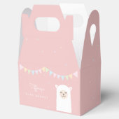 Sweet Llama Girl Baby Shower Thanks For 来's フェイバーボックス (オープン)