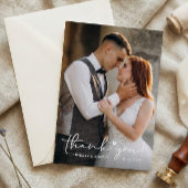 Sweet Loveハート手書き結婚スクリプトの写真 サンキューカード