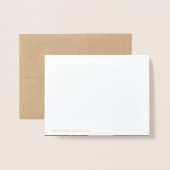 Sweet Love Birds'結婚s Photo Thank You 箔カード (裏面封筒付き)