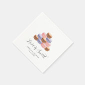 Sweet Love Bridal Shower Invitation スタンダードカクテルナプキン (角)