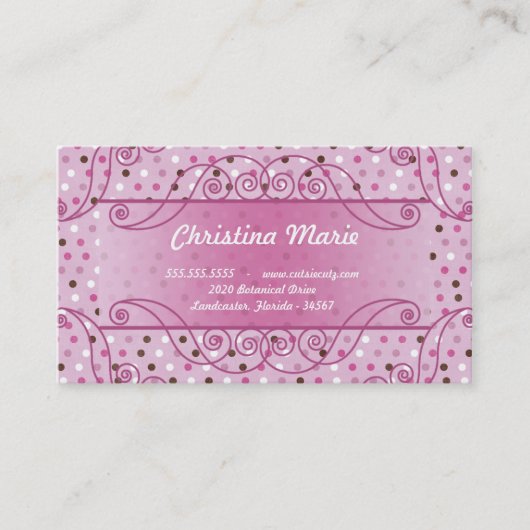 Sweet Love Business Card 名刺 (正面)