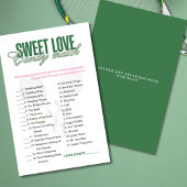 Sweet Love Candy Match Bridal Shower Game 
