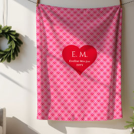 Sweet Love Hearts Gift for Husband Blanket シェルパブランケット