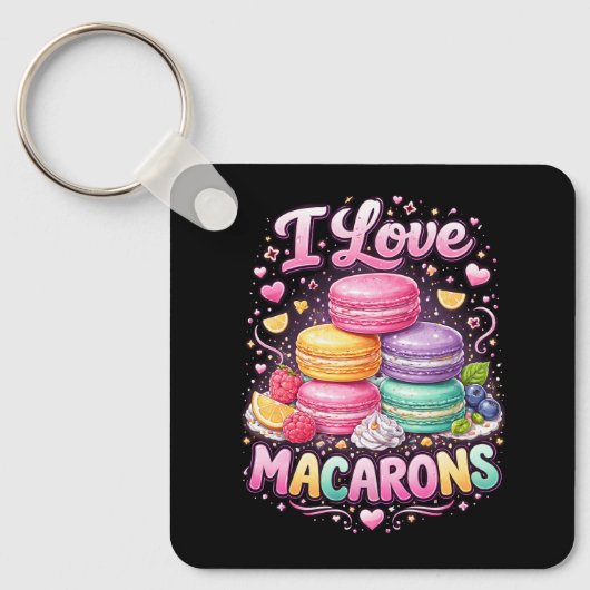 Sweet Love Macarons キーホルダー (正面)