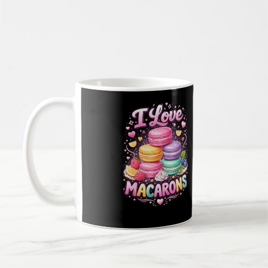 Sweet Love Macarons コーヒーマグカップ (左)