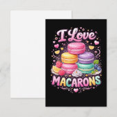 Sweet Love Macarons サンキューカード (正面/裏面)