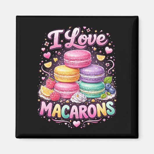 Sweet Love Macarons マグネット (正面)