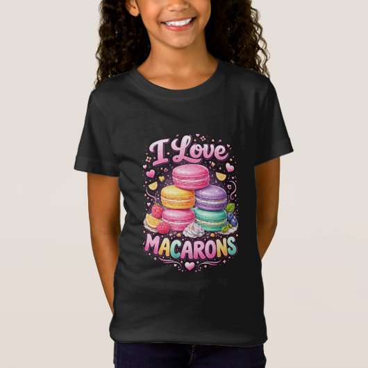 Sweet Love Macarons Tシャツ (正面)