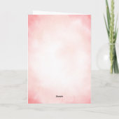 Sweet Love Momentsバレンタインデーのグリーティングカード サンキューカード (裏面)