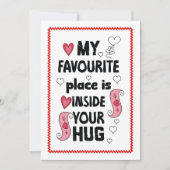 Sweet Love Quote Hand Drawn Valentine Card シーズンカード (正面)