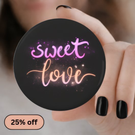 Sweet Love— Romantic Pin Button — Sweet Love Pin 栓抜き