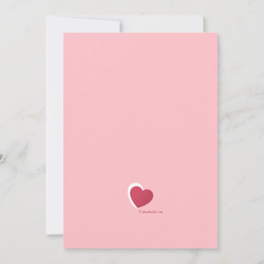 Sweet Love Valentine's Day  招待状 (裏面)