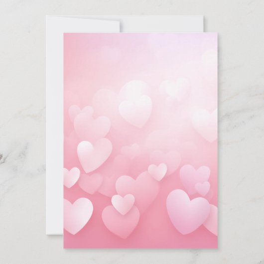 Sweet, Lovely Valentine's Greeting Flat Card (裏面)