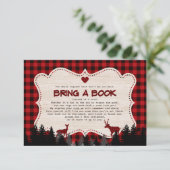 Sweet Lumberjack赤ちゃんシャワーが本を持ってくる エンクロージャーカード (スタンド正面)