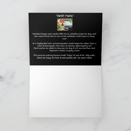 「SWEET MAIYA」カード カード (内部)