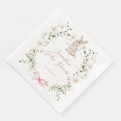 Sweet Meadow Bunny Wildflowers Bow Baby Shower (コーナー)