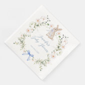 Sweet Meadow Bunny Wildflowers Bow Baby Shower (コーナー)