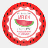 Sweet Melon Birthday ラウンドシール (正面)