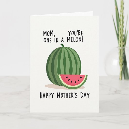 Sweet Melon Mothers Day Card カード (正面)