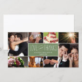 Sweet Memories 結婚's Thank You Photo Card サンキューカード (正面/裏面)