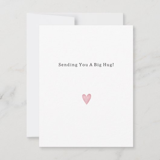 Sweet Message Big Hug Support Quote Card (正面)