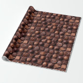 Sweet Milk Brown Birthday Chocolate Wrapping Paper ラッピングペーパー (アンロールド)