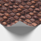 Sweet Milk Brown Birthday Chocolate Wrapping Paper ラッピングペーパー (角)