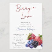 Sweet Mixed Berries Berry In Love Bridal Shower  招待状 (正面)