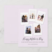 Sweet Mother Child Photo Collage Mother's Day Card 招待状 (正面/裏面)