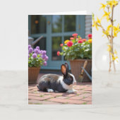 Sweet Mother Rabbit Card カード (黄色い花)