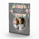 Sweet Mother's Day美しいピンクの花の写真 フォトブロック (右)