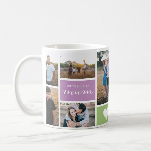 Sweet Mother's Day 7 Photo Mug コーヒーマグカップ (左)