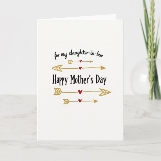 Sweet Mothers Day Arrows Card カード (正面)