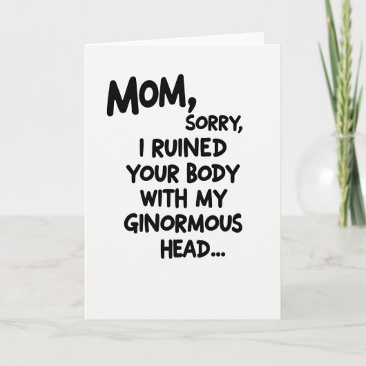 Sweet Mothers Day Body Ruined Card カード (正面)