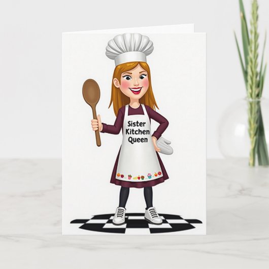 Sweet Mothers Day Chef Card カード (正面)