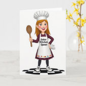 Sweet Mothers Day Chef Card カード (黄色い花)