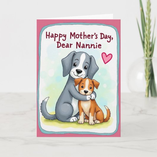 Sweet Mothers Day Dogs Card カード (正面)
