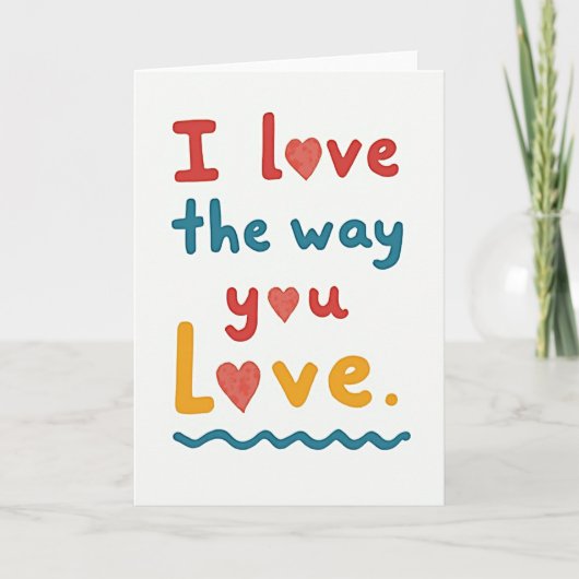 Sweet Mothers Day Heartfelt Card カード (正面)