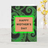 Sweet Mothers Day Pixels カード (黄色い花)