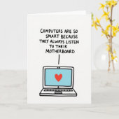 Sweet Mothers Day Tech Heart Card カード (黄色い花)