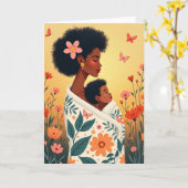 Sweet Mothers Day Tender Moment Card カード (黄色い花)
