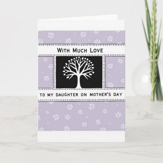 Sweet Mothers Day Tree Art Card カード (正面)