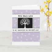 Sweet Mothers Day Tree Art Card カード (黄色い花)