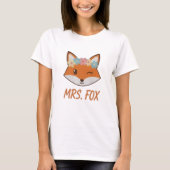 Sweet Mrs. Fox Women's Matching Couples Tシャツ (正面)