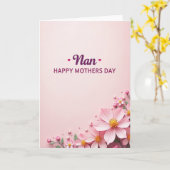Sweet Nan Mothers Day Floral Card カード (黄色い花)
