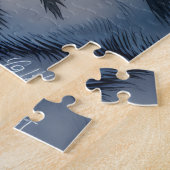 Sweet Napping Gray Cat and Sunflower ジグソーパズル (側面)