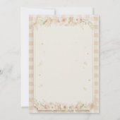 Sweet Neutral Teddy Bear Baby Shower Invite 招待状 (裏面)